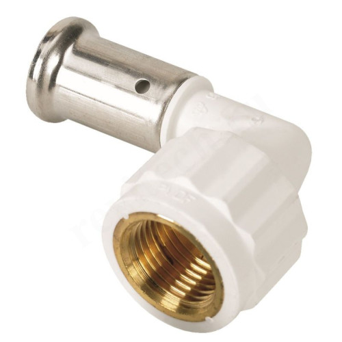 Угольник 90° 16-1/2", Henco PKW, 6, пресс-резьба, вн., PVDF