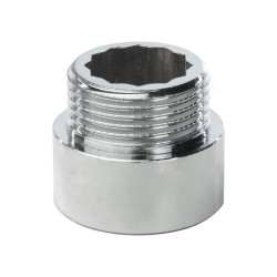 Удлинитель 3/4"-3/4", General Fittings 2600 D8, резьба-резьба, вн.- нар., латунь (хром), L15, усилен