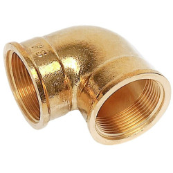 Угольник 90° 1 1/2"-1 1/2", Sanha 612, резьба-резьба, вн., латунь