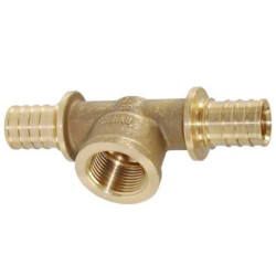 Тройник 32-3/4"-25, Rehau RAUTITAN, RX, надв.гильза-резьба, вн., бронза