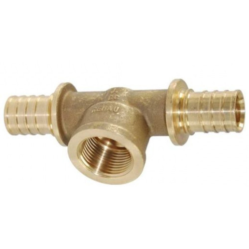 Тройник 32-3/4"-25, Rehau RAUTITAN, RX, надв.гильза-резьба, вн., бронза