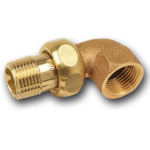 Американка угловая 90° 3/4"-3/4", Sanha PURAFIT 3098, резьба-резьба, вн.- нар., бронза