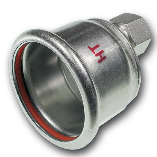 Заглушка 76.1-3/4", Sanha NiroSan Industry, 18301E, пресс-резьба, вн., сталь нержавеющая