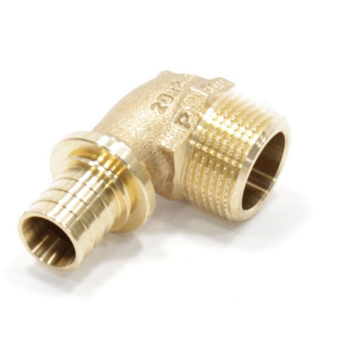 Угольник 90 20-3/4", Rehau RAUTITAN RX+, надв.гильза-резьба, нар., бронза