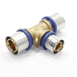 Тройник 32-26-32, General Fittings 5S00, 13, пресс-пресс, латунь