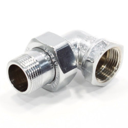 Американка угловая 90° 3/4"-3/4", General Fittings 2700 I4, резьба-резьба, вн.- нар., латунь (хром)