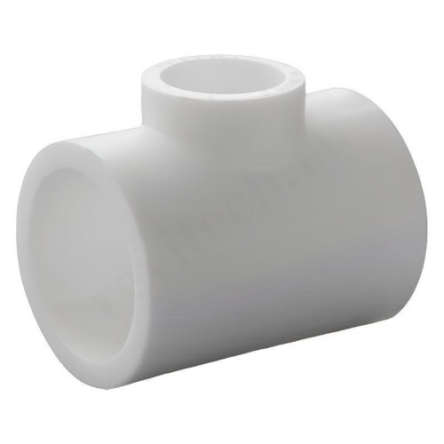 Тройник 50-32-50, RTP, пайка-пайка, полипропилен, белый