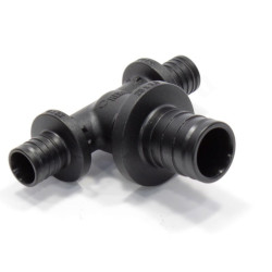 Тройник 16-25-16, Rehau RAUTITAN, PX, надв.гильза-надв.гильза, полифениленсульфон