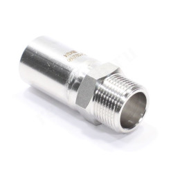 Переходник 28-3/4", WAAG Heavy Inox, труба-резьба, нар., сталь нержавеющая