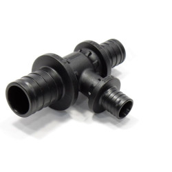 Тройник 32-20-25, Rehau RAUTITAN, PX, надв.гильза-надв.гильза, полифениленсульфон