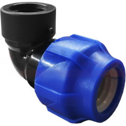 Отвод 90° 20-1/2", Valfex, обжим-резьба, вн., PP-R, для ПНД труб