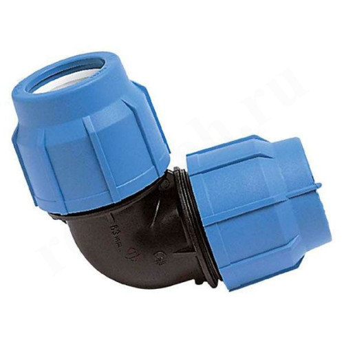 Угольник 90° 25-25, Джилекс, обжим-обжим, ПНД