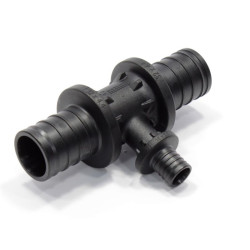 Тройник 32-16-32, Rehau RAUTITAN, PX, надв.гильза-надв.гильза, полифениленсульфон