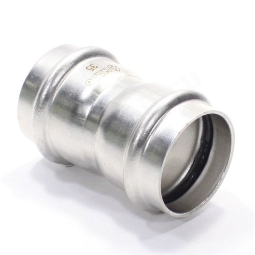 Муфта 35-35, WAAG Heavy Inox, пресс-пресс, сталь нержавеющая