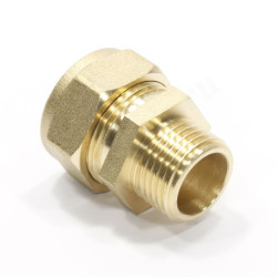 Переходник 15-1/2", Stahlmann EF, обжим-резьба, нар., латунь