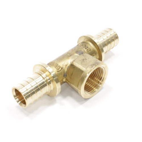 Тройник 25-3/4"-25, General Fittings 3400, 12, надв.гильза-резьба, вн., латунь