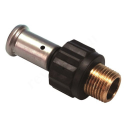 Переходник 40-1", Henco PK, 17, пресс-резьба, нар., PVDF