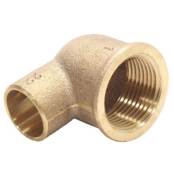 Угольник 90° 22-1", Viega R4, 94090G, пайка-резьба, вн., бронза