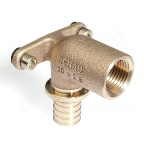 Водорозетка 20-1/2", Rehau RAUTITAN, надв.гильза-резьба, вн., бронза, L44