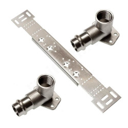 Водорозетка 18-1/2", Sanha NiroSan 9980G, пресс-резьба, вн., сталь нержавеющая