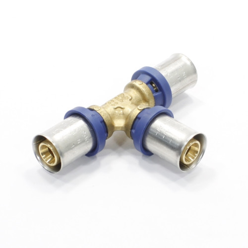 Тройник 16-16-16, General Fittings 5S00, 10, пресс-пресс, латунь