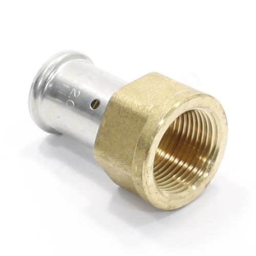 Переходник 20-3/4", Henco P 18, пресс-резьба, вн., латунь