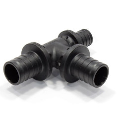 Тройник 32-32-25, Rehau RAUTITAN, PX, надв.гильза-надв.гильза, полифениленсульфон