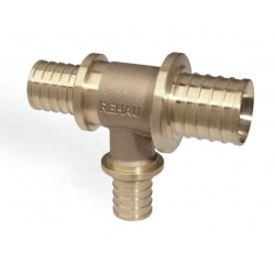 Тройник 50-32-40, Rehau RAUTITAN, RX, надв.гильза-надв.гильза, бронза