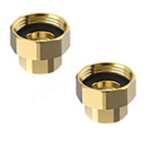 Соединение с накидной гайкой 1 1/2"-1 1/4", Meibes, резьба-резьба, вн., латунь плоская прокладка