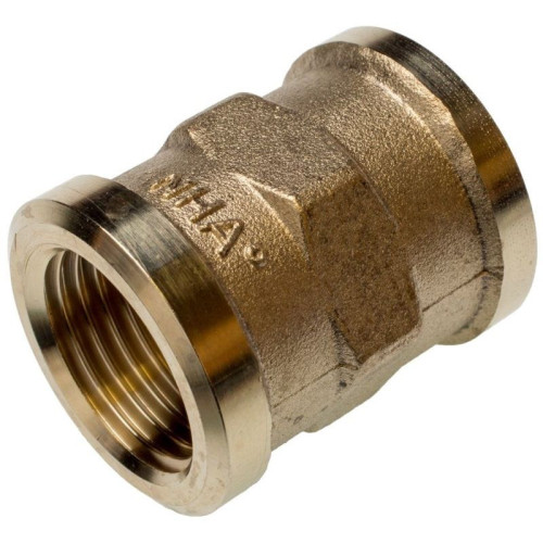 Муфта 2 1/2"-2 1/2", Sanha PURAFIT 3270, резьба-резьба, вн., бронза