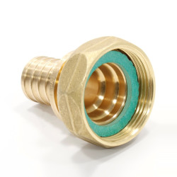 Переходник 63-2 3/8", Rehau RAUTITAN RX, надв.гильза-резьба, вн., бронза, с накид.гайкой