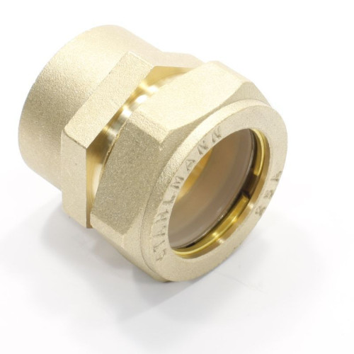 Переходник 25-1", Stahlmann EF, обжим-резьба, вн., латунь