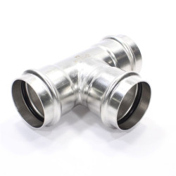 Тройник 54-54-54, WAAG Heavy Inox, пресс-пресс, сталь нержавеющая
