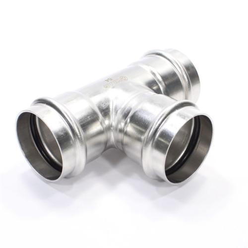 Тройник 54-54-54, WAAG Heavy Inox, пресс-пресс, сталь нержавеющая