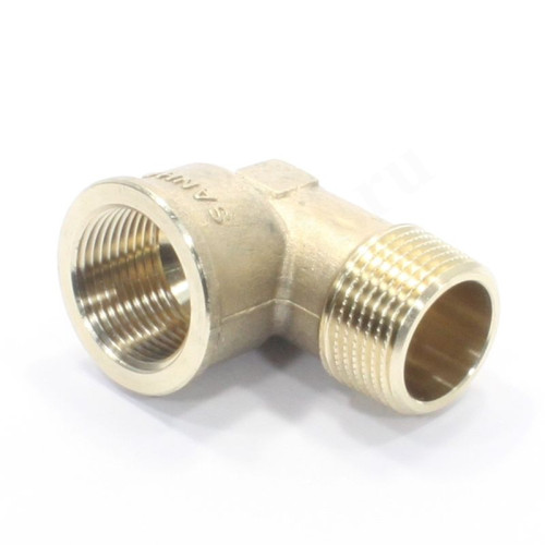 Угольник 90° 3/4"-3/4", Sanha PURAFIT 3092, резьба-резьба, вн.- нар., бронза