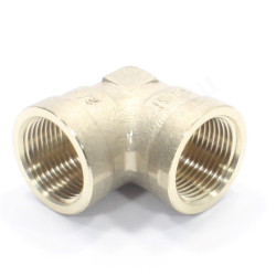 Угольник 90° 3/4"-3/4", Sanha PURAFIT 3090, резьба-резьба, вн., бронза