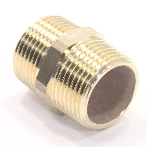Ниппель 1"-1", Sanha PURAFIT 3280, резьба-резьба, нар., бронза