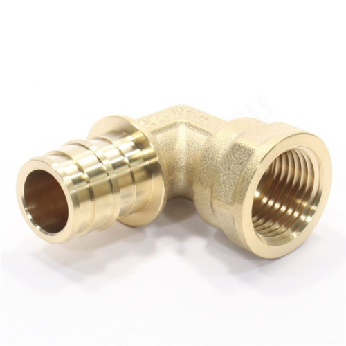 Угольник 90 20-1/2", WAAG Xpand, обж.кольцо-резьба, вн., латунь