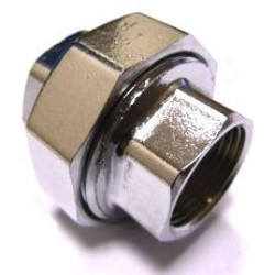 Американка 3/4"-3/4", General Fittings 2700 A7, резьба-резьба, вн.- нар., латунь (хром)