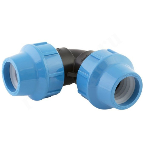 Угольник 90° 40-40, Джилекс, обжим-обжим, ПНД