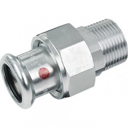 Американка 35-1 1/4", Sanha Therm 24333G, пресс-резьба, нар., сталь (цинк)