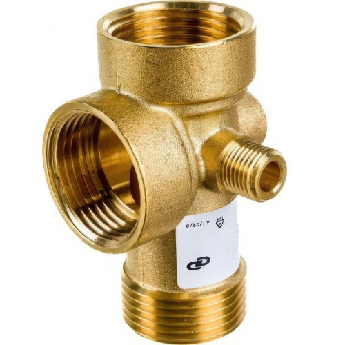 Штуцер пятиходовой 1"-1"-1"-1/4"-1/4", Джилекс, резьба-резьба, вн.-вн.-нар.-вн.-нар., латунь