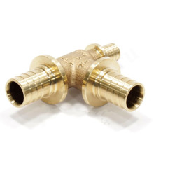 Тройник 25-25-16, Rehau RAUTITAN PLATINUM, RX, надв.гильза-надв.гильза, бронза