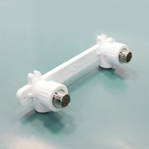 Водорозетка 20-1/2", Valfex Standard, пайка-резьба, нар., полипропилен, белый