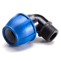 Отвод 90° 20-3/4", RTP, обжим-резьба, нар., полипропилен