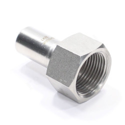 Переходник 22-1", WAAG Heavy Inox, труба-резьба, вн., сталь нержавеющая