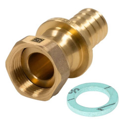 Переходник 20-3/4", Rehau RAUTITAN MX, надв.гильза-резьба, вн., латунь, с накид.гайкой