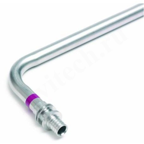 Трубка Г-образная 20-15, Rehau RAUTITAN, надв.гильза-труба, сталь нержавеющая, L1 000