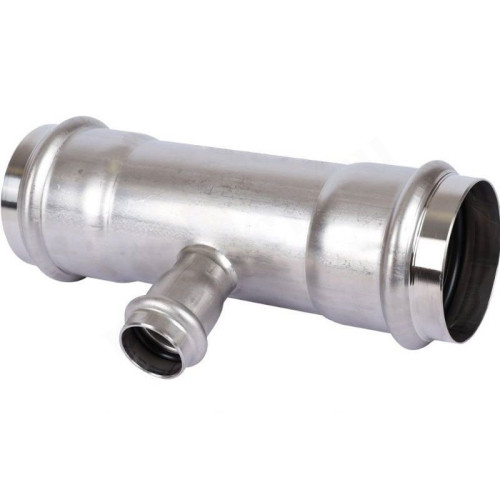 Тройник 108-35-108, Sanha NiroSan, 9130, пресс-пресс, сталь нержавеющая