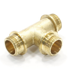 Тройник 3/4"-3/4"-3/4", Богородский завод , резьба-резьба, нар., латунь